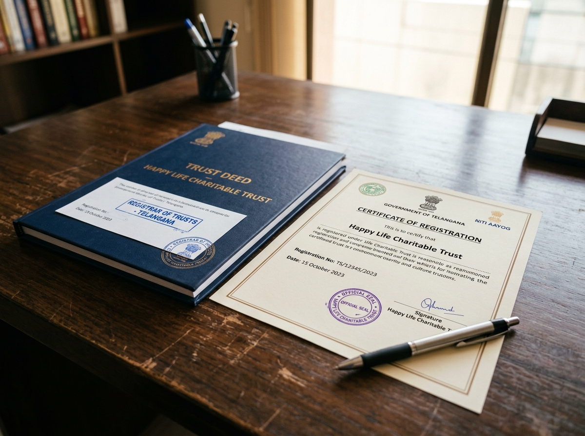 Official Trust Deed and Registration Certificates - Happy Life Charitable Trust